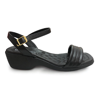 Sandália Feminina Beira Rio Salto Baixo - 8527.106 - Preto