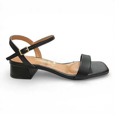 Sandália Feminina Vizzano Salto Bloco - 6454.111 - Preto