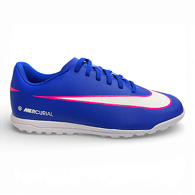 Chuteira Masculina Society Mercurial Vapor 16 Club - FQ8446-446 - Azul