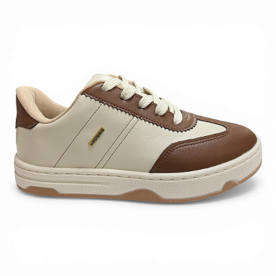 Tênis Feminino Moleca Casual - 5835.201 - Branco Off-Avela