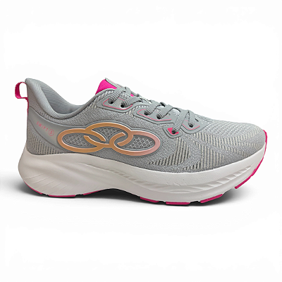 Tênis Feminino Olympikus Swift 5 - Cinza-Rosa