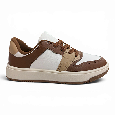 Tênis Feminino Beira Rio Casual - 4343.201 - Branco-Marrom