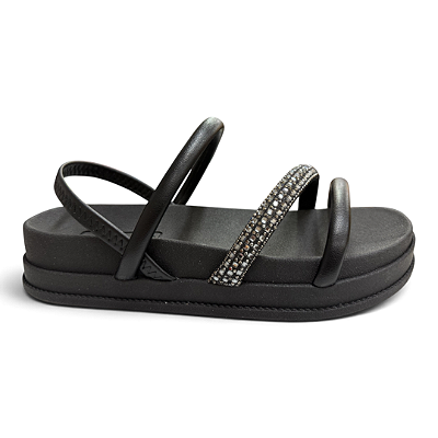 Sandália Feminina Moleca Papete - 5590.103 - Preto