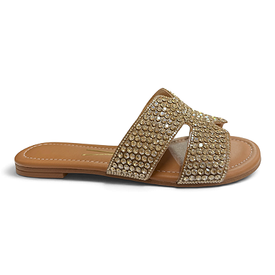Rasteira Feminina Vizzano - 6371.1005 - Dourado