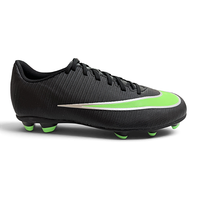 Chuteira Masculina Nike Campo Vapor 17 Club - IM0357-001 - Preto-Verde