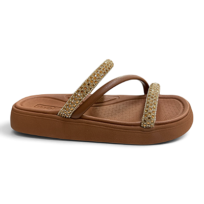 Chinelo Feminino Moleca Papete - 5469.321 - Marrom