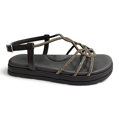 Sandália Feminina Moleca Papete - 5490.231 - Preto