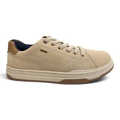 Sapatênis Masculino Pegada Couro - 115103-05 - Bege