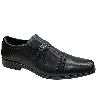 Sapato Masculino Venetto Couro - 2110A - Vegetali Preto