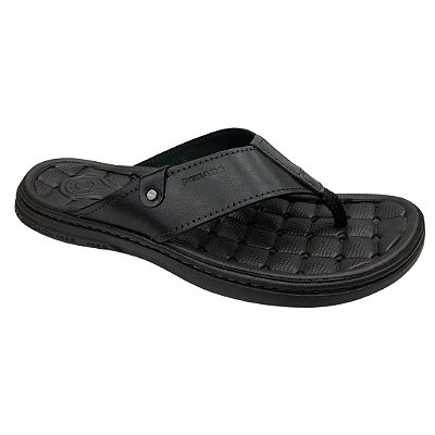 Chinelo Masculino Pegada Couro Anilina 24l - 131281-03 - Preto