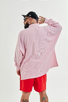 CAMISA BETO - Vermelha Listras