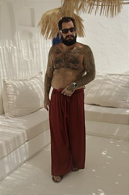 Calça 1 Dragão - Bordô
