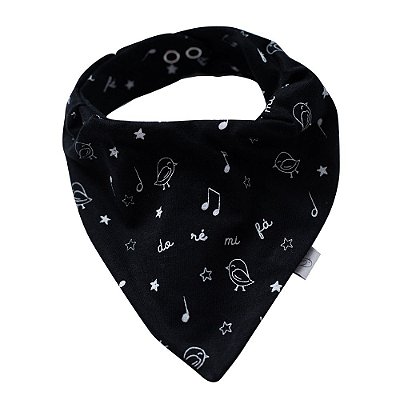 Babador bandana cantarolar preto