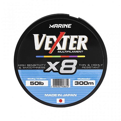 Linha Multifilamento MS Vexter 8x Multicolor 150m
