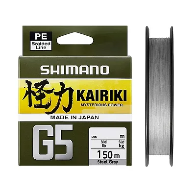 Linha Multifilamento Shimano Kairiki G5 150m Cinza