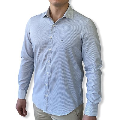 Camisa Raphy Custom Fit Passa Fácil Manga Longa