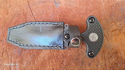 PUSH DAGGER DEF 3D EMPUNHADURA EM TALAS - BAINHA EM COURO