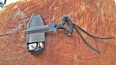 PUSH DAGGER DEF 3D TÁTICA - BAINHA DE COURO PARA CINTURA