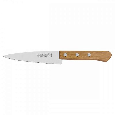 FACA PEIXEIRA DE ACO CARBONO N07 COM CABO DE MADEIRA 30CM