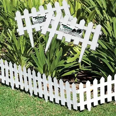 CERCA PARA JARDIM DE PLASTICO 40x9CM PACOTE COM 3 UNIDADES