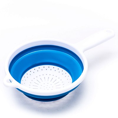 ESCORREDOR MACARRAO MASSAS ARROZ SILICONE COM CABO DASSHAUS