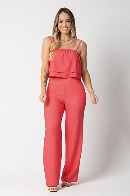 CONJUNTO FEMININO CROPPED E PANTALONA HABANA