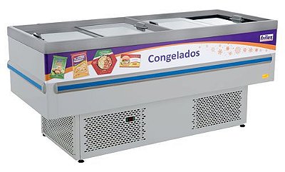 ILHA CONSERVADOR E EXPOSITOR PARA CONGELADOS - INOX