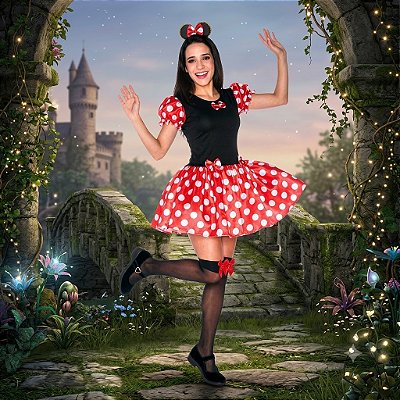 Fantasia Minnie Collant - SOMENTE ALUGUEL