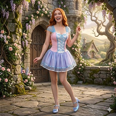 Fantasia Aurora Adulto - SOMENTE ALUGUEL