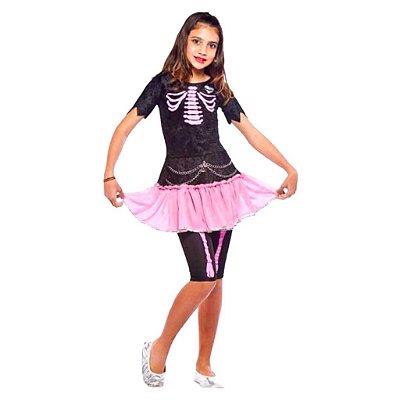 Bruxa Pink Esqueleto - SOMENTE ALUGUEL