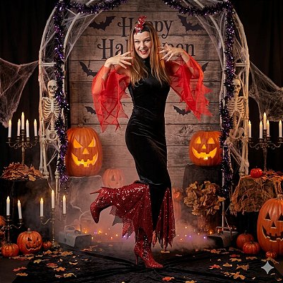 Fantasia Princesa da Noite Adulto - SOMENTE ALUGUEL