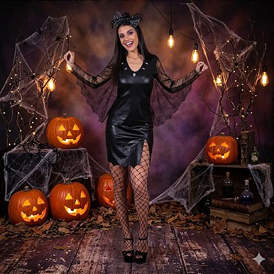 Fantasia Morcega Adulto - SOMENTE ALUGUEL