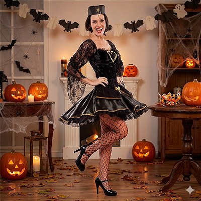 Fantasia Viúva Negra Adulto - SOMENTE ALUGUEL