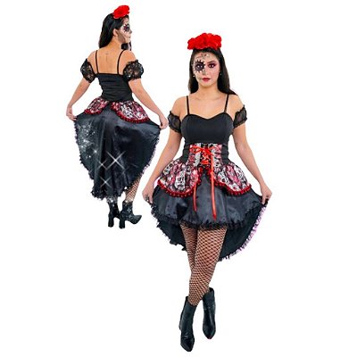 Caveira Mexicana Senhõrita Belina - SOMENTE ALUGUEL