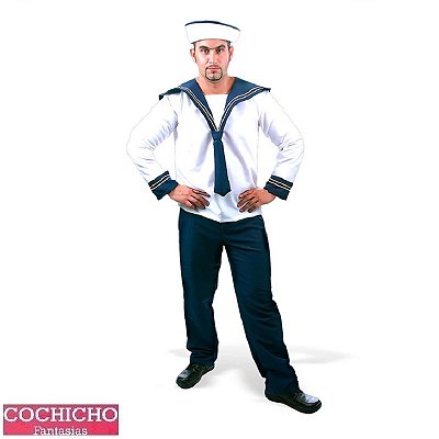 Marinheiro Gravata Manga Longa - SOMENTE ALUGUEL