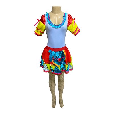 Conjunto Junino Cetim Luxo