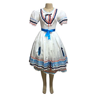 Noiva Junina Vestido com Azul - SOMENTE ALUGUEL