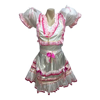 Noiva Junina Vestido com Rendas - SOMENTE ALUGUEL