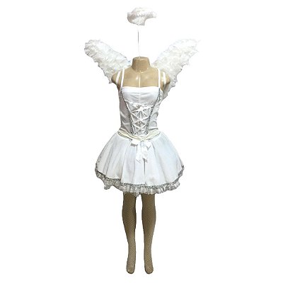 Anjo em Veludo com Laço - SOMENTE ALUGUEL