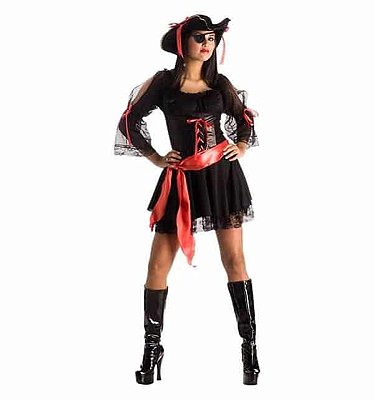 Pirata Negra Trançada - SOMENTE ALUGUEL