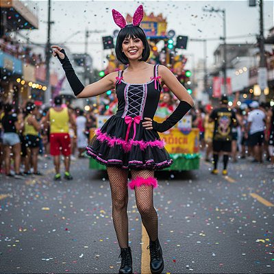 Fantasia Coelha Sexy Adulto - SOMENTE ALUGUEL