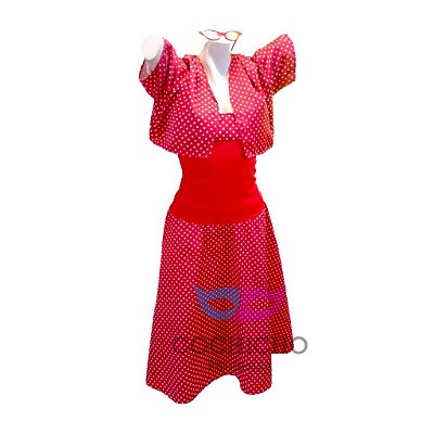 Anos 60 Com Alças e Bolero - SOMENTE ALUGUEL