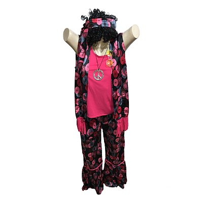 Hippie Conjunto Regata em Cetim - SOMENTE ALUGUEL