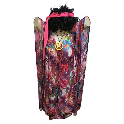 Hippie Vestido Plus - SOMENTE ALUGUEL