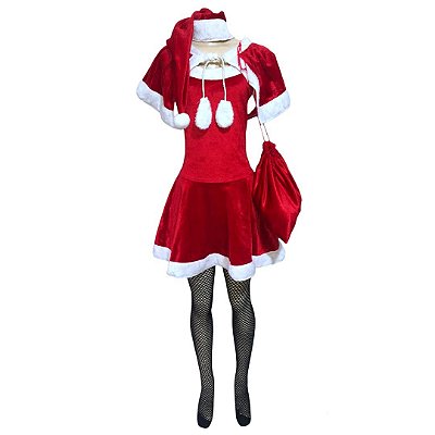 Mamãe Noel Veludo com Bolero - SOMENTE ALUGUEL