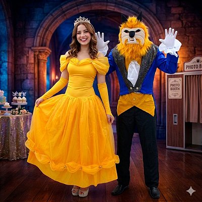 Fantasias Casal Bela e a Fera - SOMENTE ALUGUEL