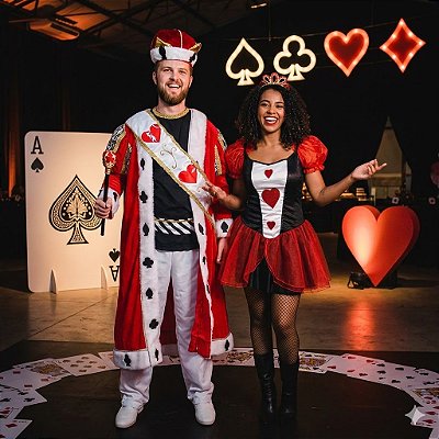 Fantasias Casal Copas - SOMENTE ALUGUEL
