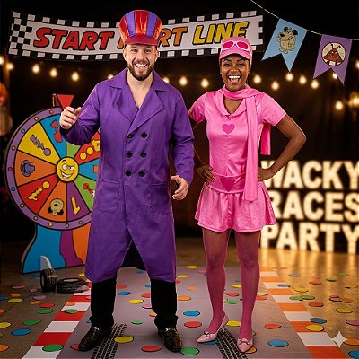 Fantasias Casal Corrida Maluca - SOMENTE ALUGUEL