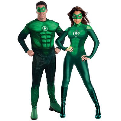 Casal Lanterna Verde - SOMENTE ALUGUEL