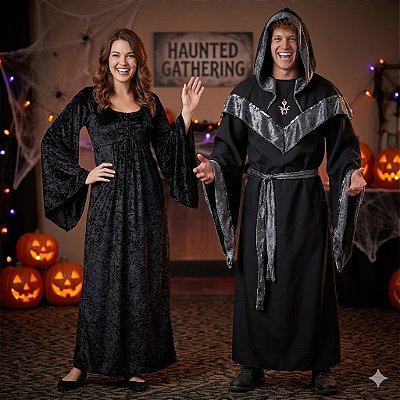 Fantasias Casal Mago e Feiticeira - SOMENTE ALUGUEL